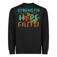 Black Strength Hope Faith Heavyweight Sweatshirt - BundleAndBundleShop