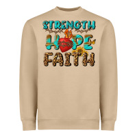 Mushroom Strength Hope Faith Heavyweight Sweatshirt - BundleAndBundleShop