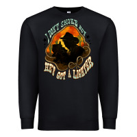 Black I don't smoke but he's got a lighter Premium Sweatshirt - HowdyJamesFarm