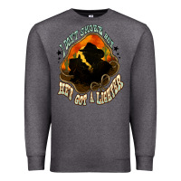 Charcoal Heather I don't smoke but he's got a lighter Premium Sweatshirt - HowdyJamesFarm