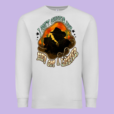 I Don't Smoke But He's Got A Lighter Premium Sweatshirt Designed By Howdyjamesfarm