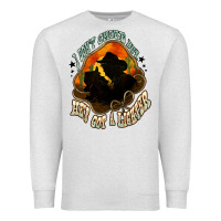 Oatmeal Heather I don't smoke but he's got a lighter Premium Sweatshirt - HowdyJamesFarm