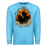 Ocean Blue I don't smoke but he's got a lighter Premium Sweatshirt - HowdyJamesFarm