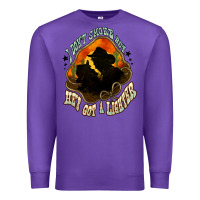 Purple I don't smoke but he's got a lighter Premium Sweatshirt - HowdyJamesFarm