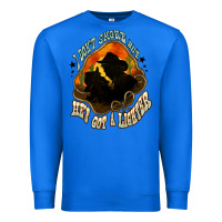 True Royal I don't smoke but he's got a lighter Premium Sweatshirt - HowdyJamesFarm