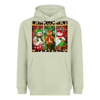 Matcha christmas snowman polar bear reindeer Heavyweight Hoodie - CowGirlArtShop