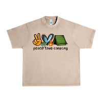 French Oak peace love camping Urban Heavy Tee - NancyCooperArtShop