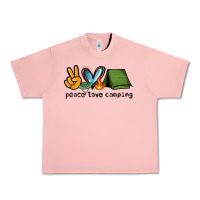 Salmon peace love camping Urban Heavy Tee - NancyCooperArtShop