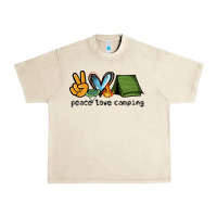 Sandshell peace love camping Urban Heavy Tee - NancyCooperArtShop