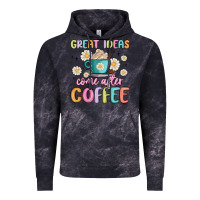 Cloud Black great ideas come after coffee Vintage Hoodie - MaliasSmallBusiness