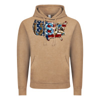 Vintage Coffee usa american flag background Vintage Hoodie - Jasminsmagicworld