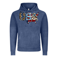 Vintage Denim usa american flag background Vintage Hoodie - Jasminsmagicworld