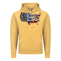 Vintage Mustard usa american flag background Vintage Hoodie - Jasminsmagicworld