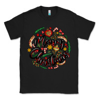 Black merry christmas Classic Tee - MaliasSmallBusiness