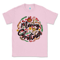 Bubblegum Pink merry christmas Classic Tee - MaliasSmallBusiness
