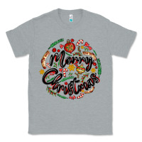 Heather Grey merry christmas Classic Tee - MaliasSmallBusiness