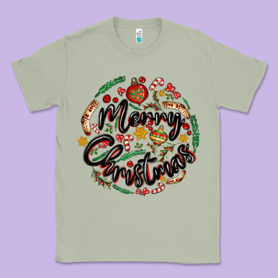 Merry Christmas Classic Tee Designed By Maliassmallbusiness