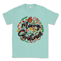 Seafoam merry christmas Classic Tee - MaliasSmallBusiness