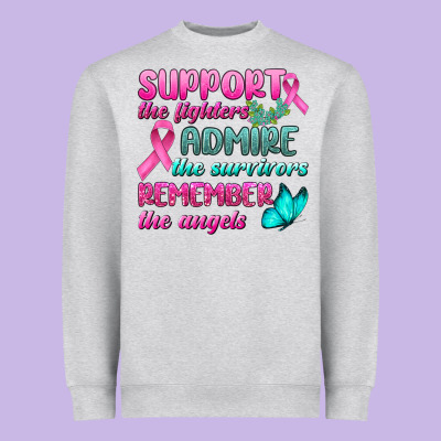 Support The Lighters Admire The Survivors Remember The Angels Heavyweight Sweatshirt Designed By Bundleandbundleshop