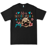 Black life is better with a pug Premium Tee - Jasminsmagicworld