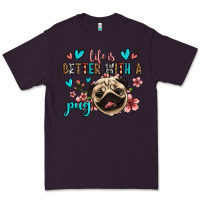 Plum life is better with a pug Premium Tee - Jasminsmagicworld