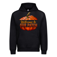 Black welcome to our patch Urban Hoodie - BundleAndBundleShop