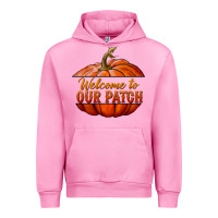 Fuchsia Pink welcome to our patch Urban Hoodie - BundleAndBundleShop
