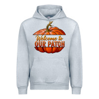 Heather Grey welcome to our patch Urban Hoodie - BundleAndBundleShop