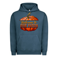 Pigment Midnight Navy welcome to our patch Urban Hoodie - BundleAndBundleShop