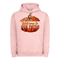 Pigment Salmon welcome to our patch Urban Hoodie - BundleAndBundleShop