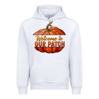 White welcome to our patch Urban Hoodie - BundleAndBundleShop