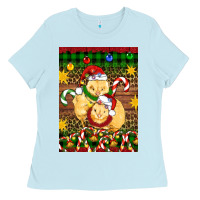 Baby Blue Christmas chick air freshener Ladies Tee - Artiststas