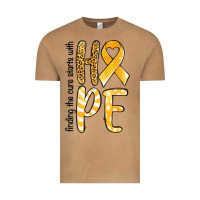 Vintage Camel Finding the cure starts with hope Childhood Cancer Vintage Tee - NancyCooperArtShop