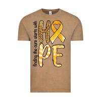 Finding The Cure Starts With Hope Childhood Cancer Vintage Tee | Teevron