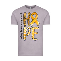 Vintage Zinc Finding the cure starts with hope Childhood Cancer Vintage Tee - NancyCooperArtShop