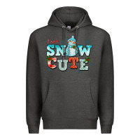 Charcoal Heather i am snow cute Premium Hoodie - CowGirlArtShop