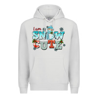 Dove Grey i am snow cute Premium Hoodie - CowGirlArtShop