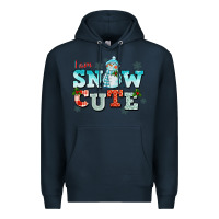 Navy i am snow cute Premium Hoodie - CowGirlArtShop