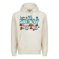 Oatmeal Heather i am snow cute Premium Hoodie - CowGirlArtShop