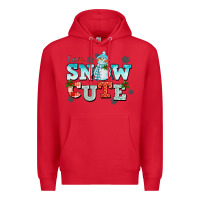Red i am snow cute Premium Hoodie - CowGirlArtShop