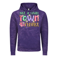 Cloud Purple just a small town florist Vintage Hoodie - MaliasSmallBusiness