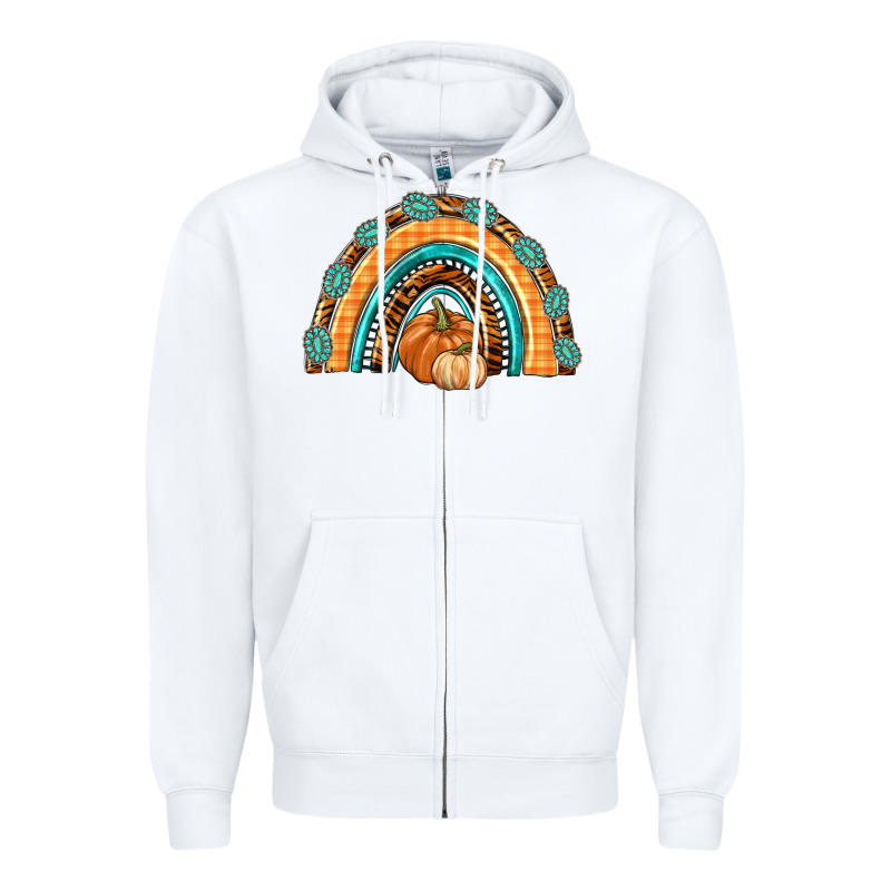 Rainbow Thankful With Gemstone Zipper Hoodie by texasbilliewilder | Teevron
