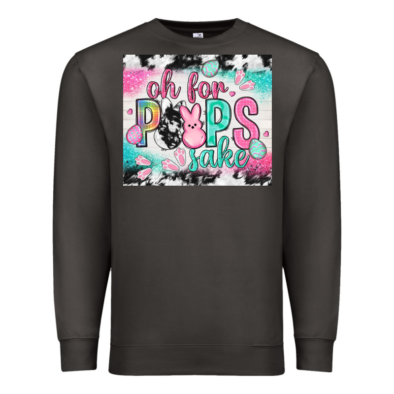Oh For Peeps Sake With Cowhide Tumbler Easter Day Premium Sweatshirt by HowdyJamesFarm | Teevron