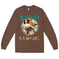 Chestnut Western Stay Wild Cowgirl Long Sleeve Tee - BundleAndBundleShop