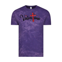 Cloud Purple valentine cross glitter Vintage Tee - MaliasSmallBusiness