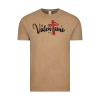 Vintage Coffee valentine cross glitter Vintage Tee - MaliasSmallBusiness