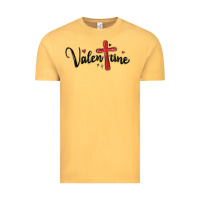 Vintage Mustard valentine cross glitter Vintage Tee - MaliasSmallBusiness