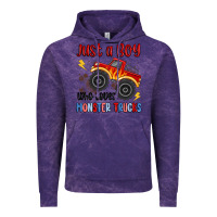 Cloud Purple just a boy who loves monster trucks Vintage Hoodie - MaliasSmallBusiness