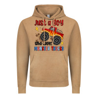 Vintage Camel just a boy who loves monster trucks Vintage Hoodie - MaliasSmallBusiness