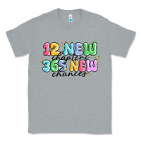 Heather Grey 12 new chapter 365 new chances Classic Tee - MaliasSmallBusiness